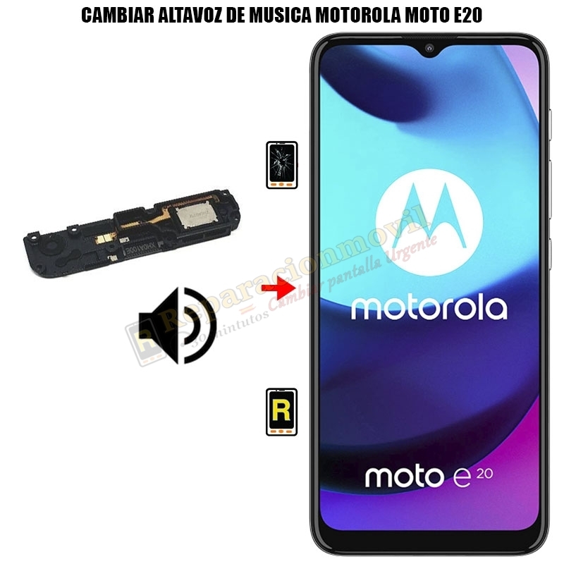 Cambiar Altavoz De Música Motorola Moto E20