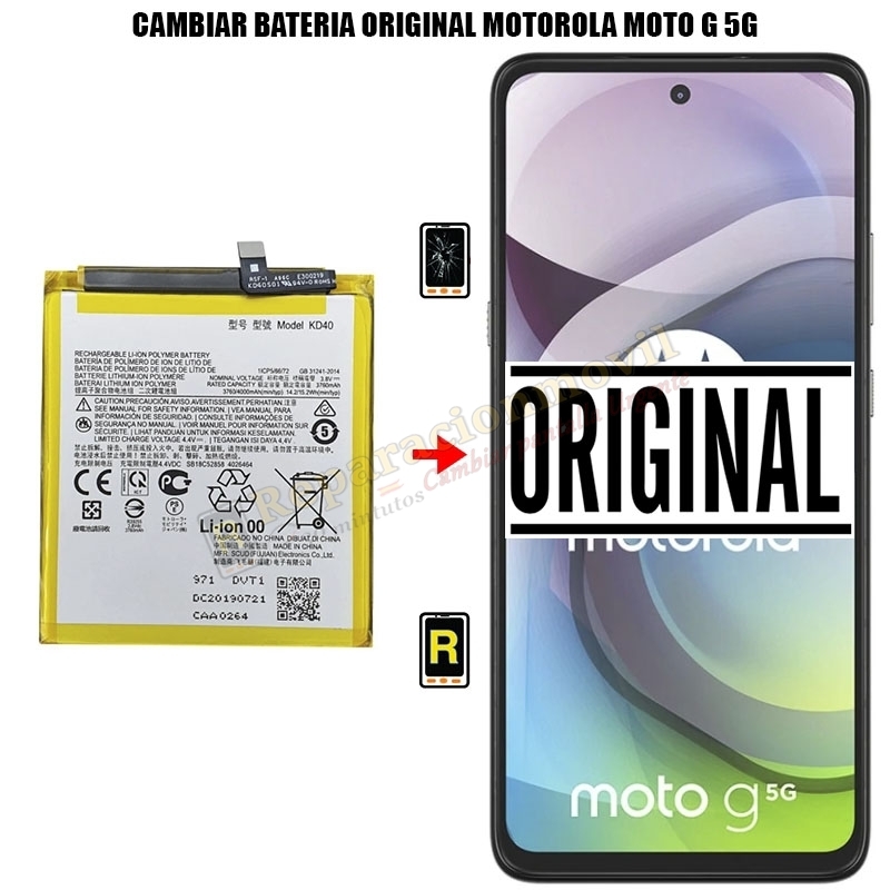 Cambiar Batería Motorola Moto G 5G Original
