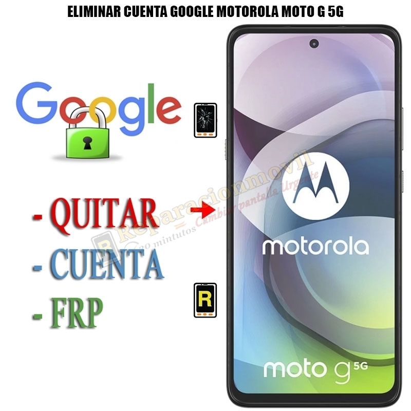 Eliminar Contraseña y Cuenta Google Motorola Moto G 5G