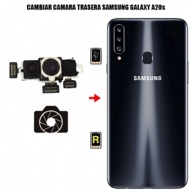 Cambiar Cristal Cámara Trasera Samsung Galaxy A20S