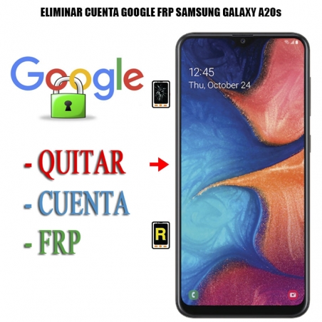 Eliminar Contraseña y Cuenta Google Samsung Galaxy A20S