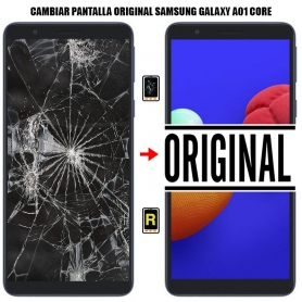 Cambiar Pantalla Samsung Galaxy A01 Core ORIGINAL