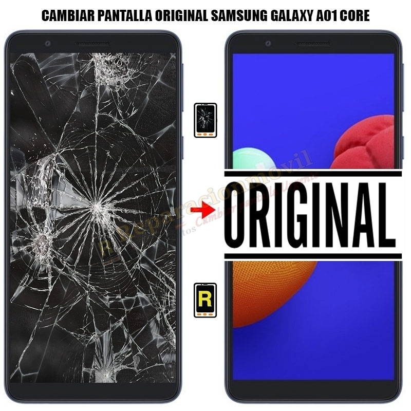 Cambiar Pantalla Samsung Galaxy A01 Core ORIGINAL