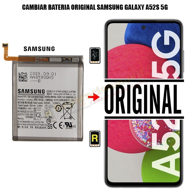 Cambiar Batería Samsung Galaxy A52S 5G Original