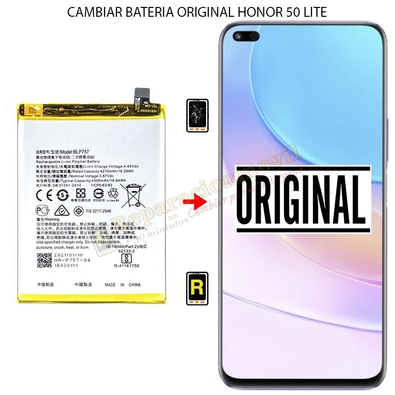 Cambiar Batería Honor 50 Lite Original