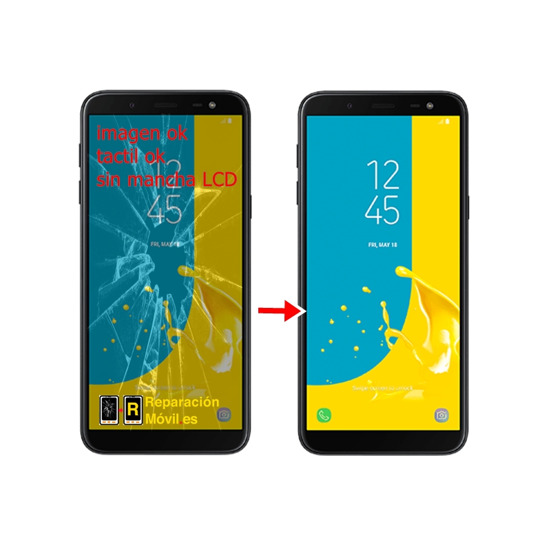 Cambiar Cristal Samsung Galaxy J6 Plus 2018