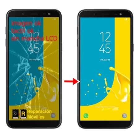 Cambiar Cristal Samsung Galaxy J6 Plus 2018