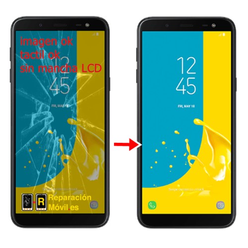 Cambiar Cristal Samsung Galaxy J6 Plus 2018