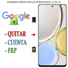 Eliminar Contraseña y Cuenta Google Honor Magic 4 Lite 5G