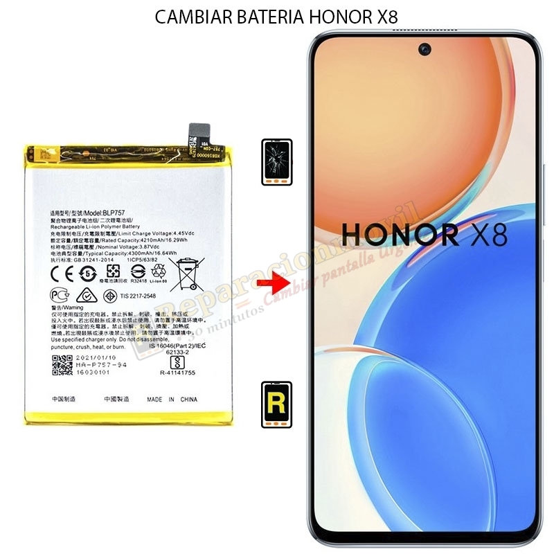 Cambiar Batería Honor X8