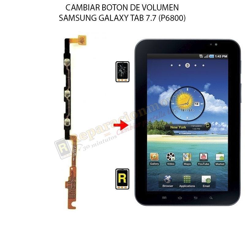 Cambiar Botón De Volumen Samsung Galaxy Tab 7.7
