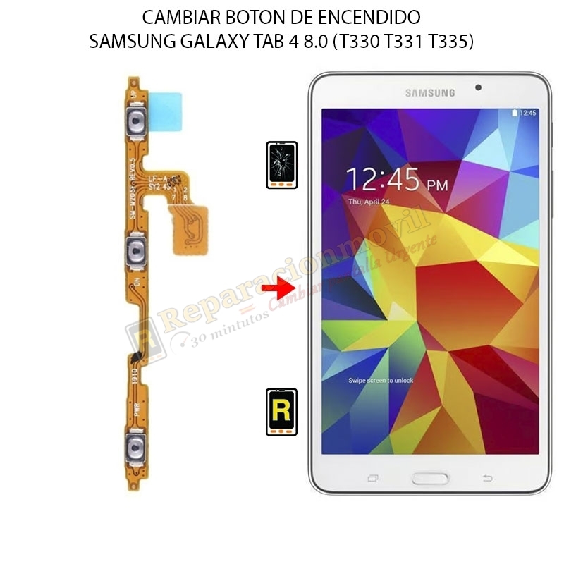 Cambiar Botón De Encendido Samsung Galaxy Tab 4 8.0