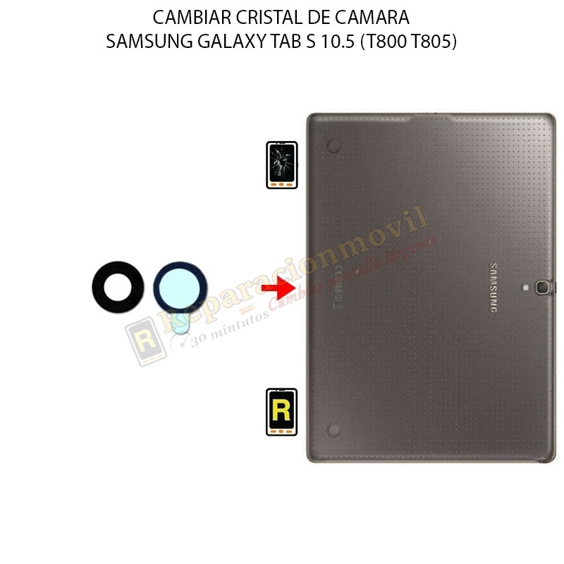 Cambiar Cristal Cámara Trasera Samsung Galaxy Tab S 10.5