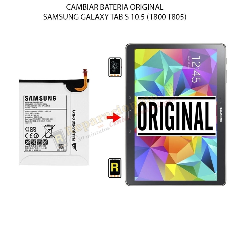 Cambiar Batería Samsung Galaxy Tab S 10.5 Original