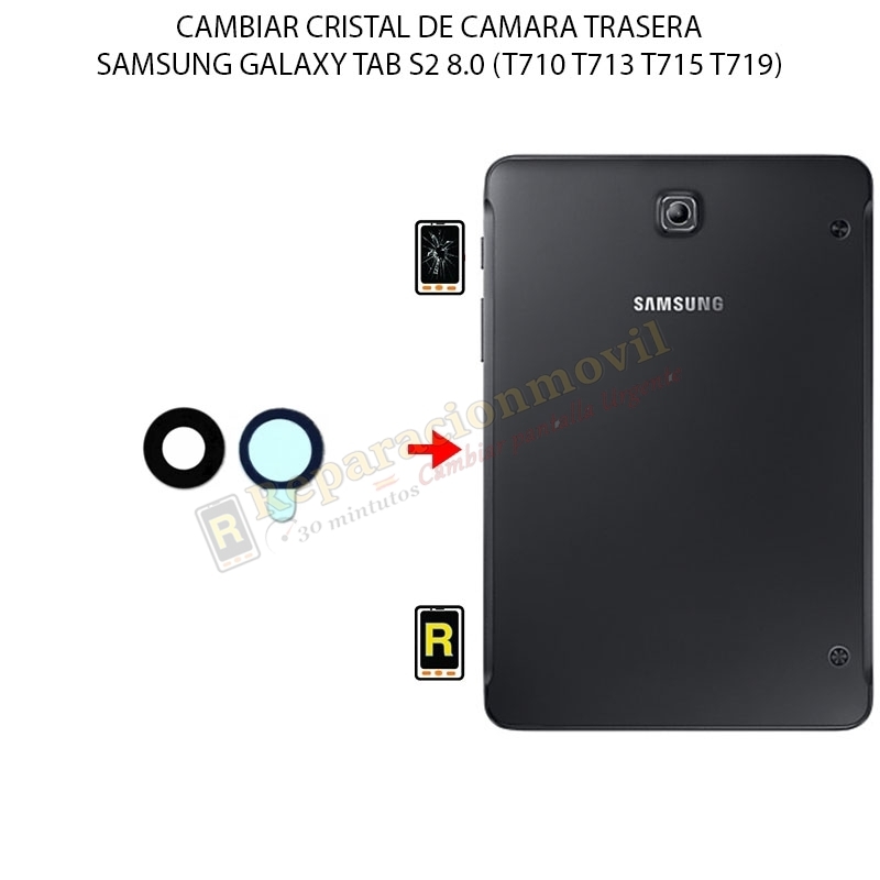 Cambiar Cristal Cámara Trasera Samsung Galaxy Tab S2 8.0
