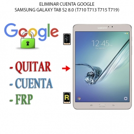 Eliminar Contraseña y Cuenta Google Samsung Galaxy Tab S2 8.0