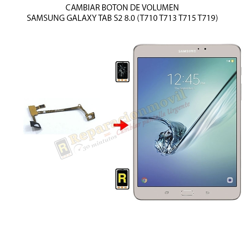 Cambiar Botón De Volumen Samsung Galaxy Tab S2 8.0