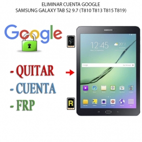 Eliminar Contraseña y Cuenta Google Samsung Galaxy Tab S2 9.7