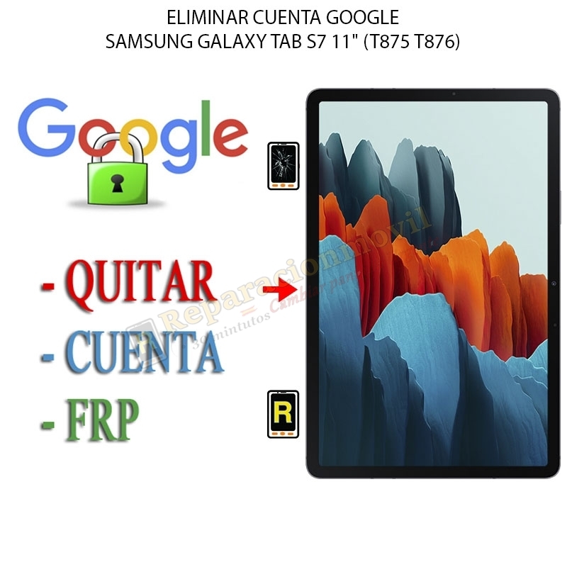 Eliminar Contraseña y Cuenta Google Samsung Galaxy Tab S7