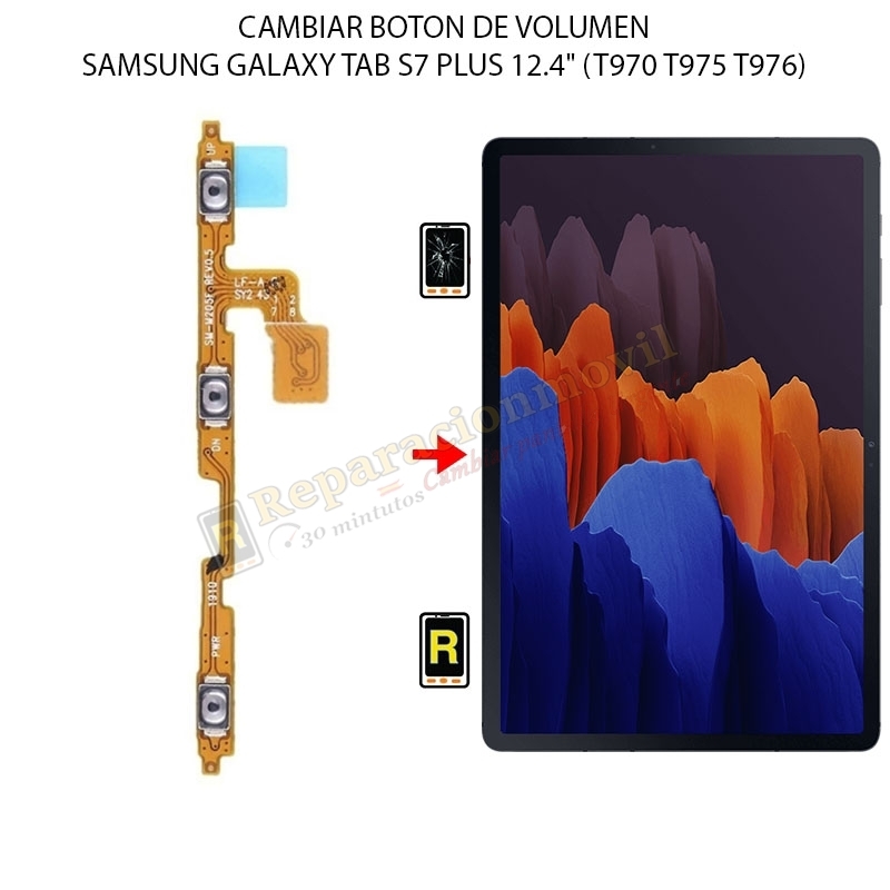 Cambiar Botón De Volumen Samsung Galaxy Tab S7 Plus 12.4