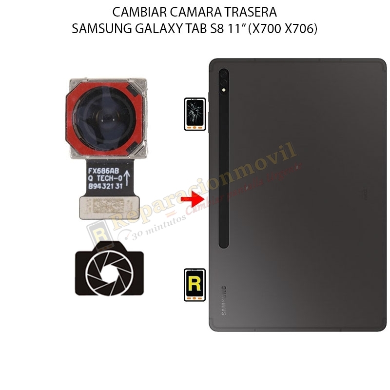 Cambiar Cámara Trasera Samsung Galaxy Tab S8