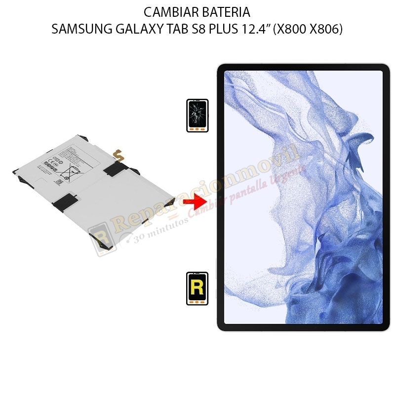 Cambiar Batería Samsung Galaxy Tab S8 Plus 12.4