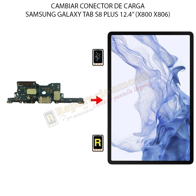 Cambiar Conector De Carga Samsung Galaxy Tab S8 Plus