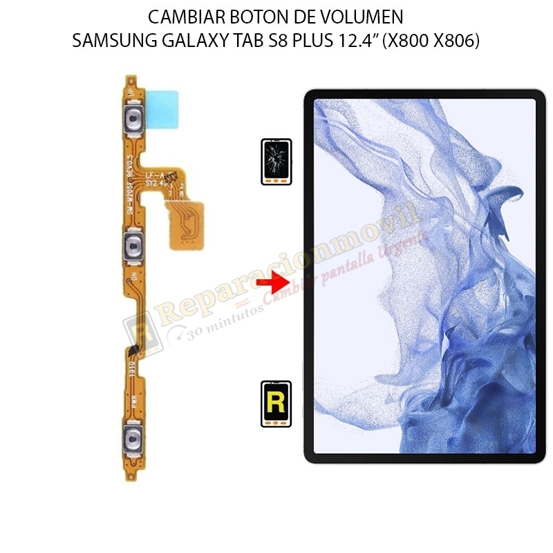 Cambiar Botón De Volumen Samsung Galaxy Tab S8 Plus 12.4