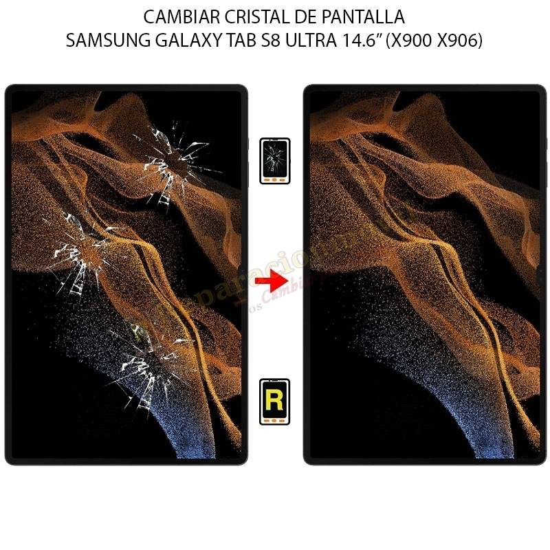 Cambiar Cristal De Pantalla Samsung Galaxy Tab S8 Ultra 14.6 Pulgadas