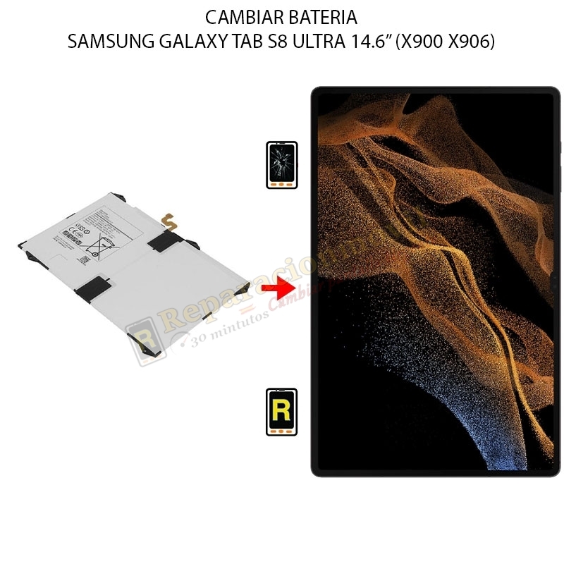 Cambiar Batería Samsung Galaxy Tab S8 Ultra 14.6 Pulgadas