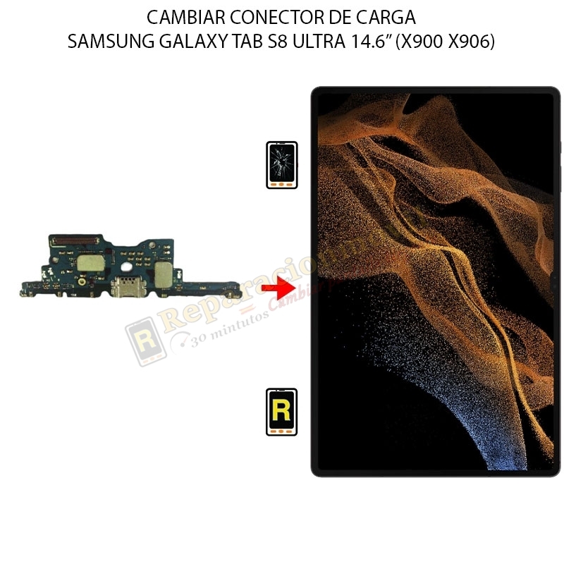 Cambiar Conector De Carga Samsung Galaxy Tab S8 Ultra 14.6 Pulgadas