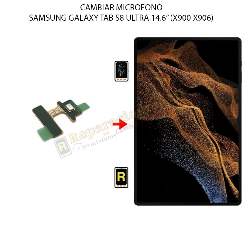 Cambiar Microfono Samsung Galaxy Tab S8 Ultra 14.6 Pulgadas