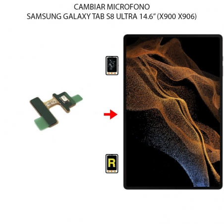 Cambiar Microfono Samsung Galaxy Tab S8 Ultra 14.6 Pulgadas