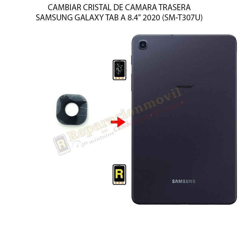 Cambiar Cristal Cámara Trasera Samsung Galaxy Tab A 8.4 2020