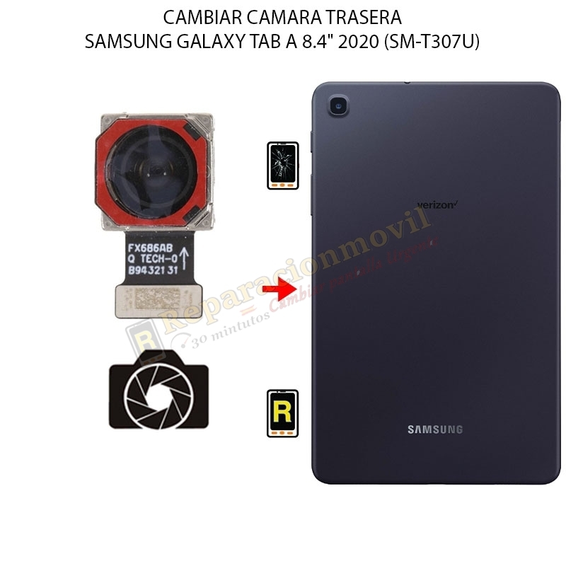 Cambiar Cámara Trasera Samsung Galaxy Tab A 8.4 2020