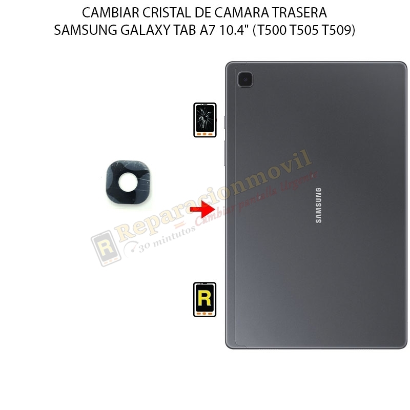 Cambiar Cristal Cámara Trasera Samsung Galaxy Tab A7 10.4