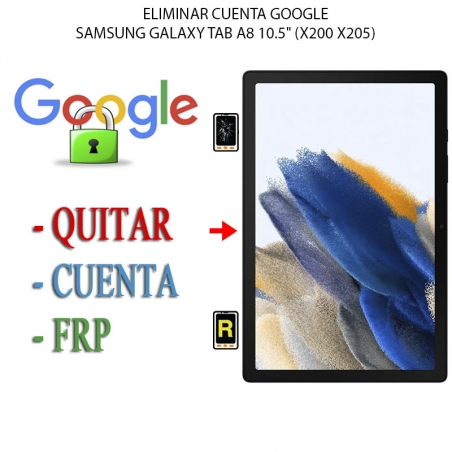 Eliminar Contraseña y Cuenta Google Samsung Galaxy Tab A8 10.5