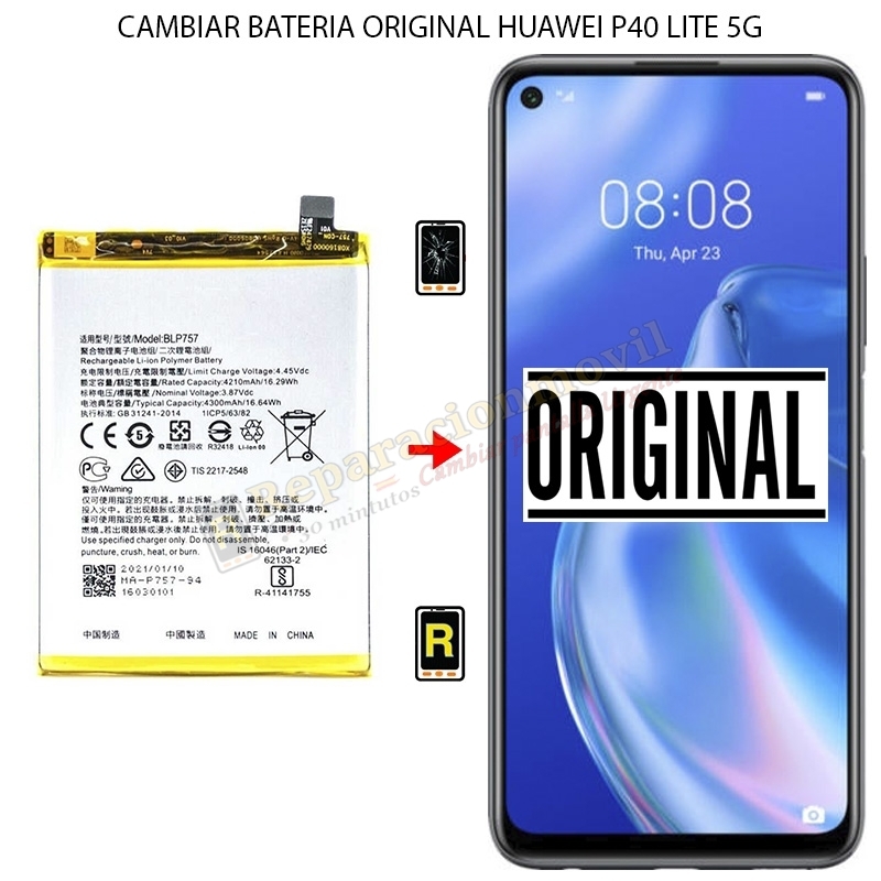 Cambiar Batería Original Huawei P40 Lite 5G