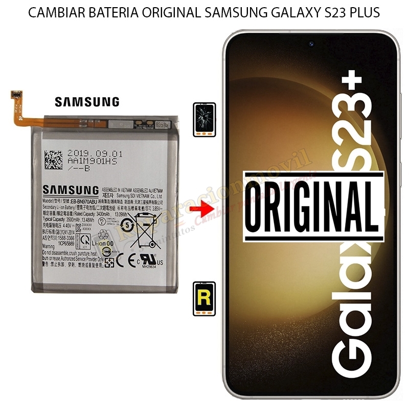 Cambiar Batería Original Samsung Galaxy S23 Plus