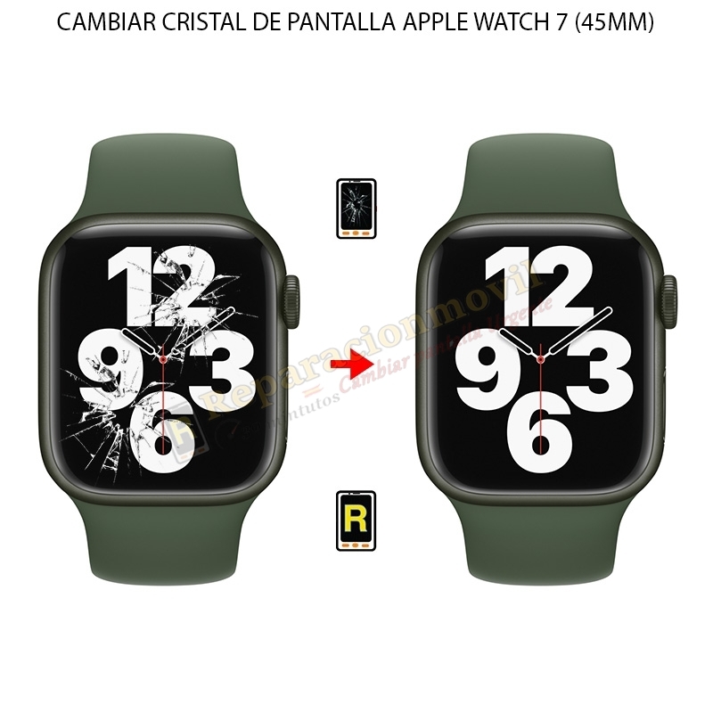 Cambiar Cristal De Pantalla Apple Watch 7 (45MM)