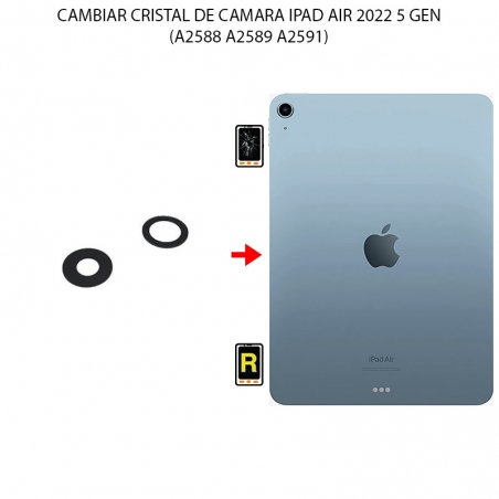 Cambiar Cristal Cámara Trasera iPad Air 5 2022