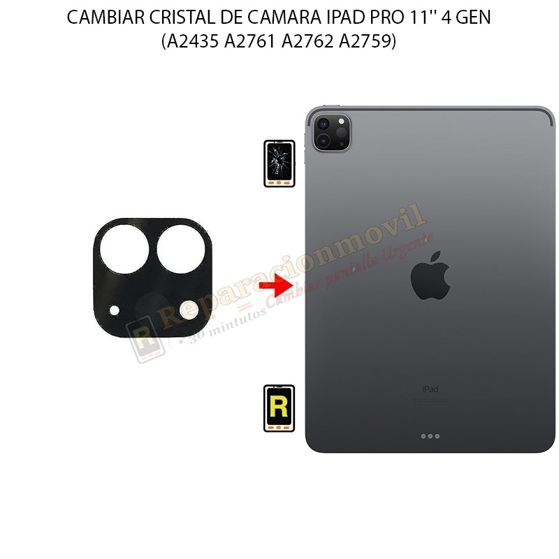 Cambiar Cristal Cámara Trasera iPad Pro 11 2022