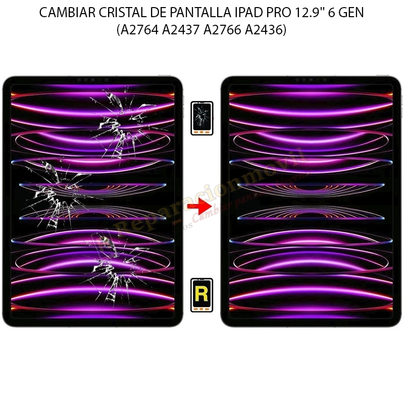 Cambiar Cristal De Pantalla iPad Pro 12.9 2022