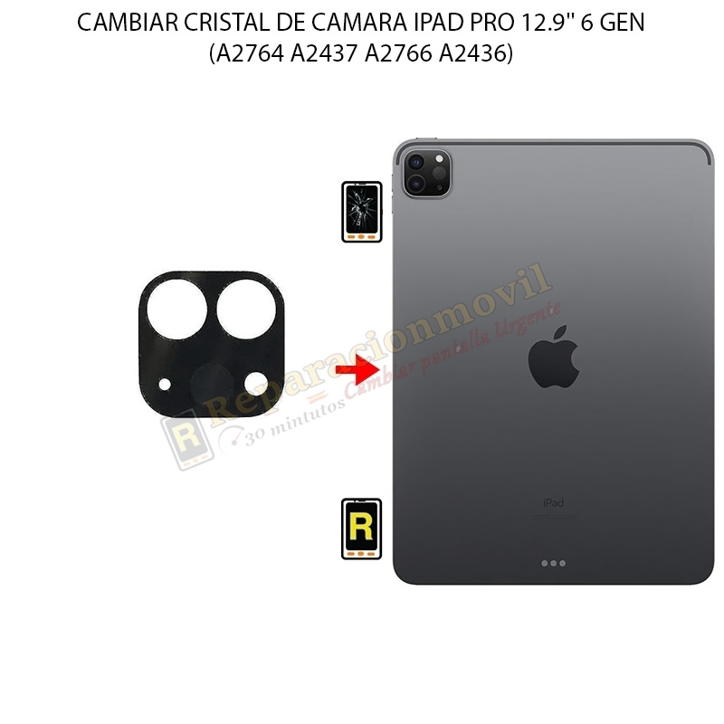 Cambiar Cristal Cámara Trasera iPad Pro 12.9 2022