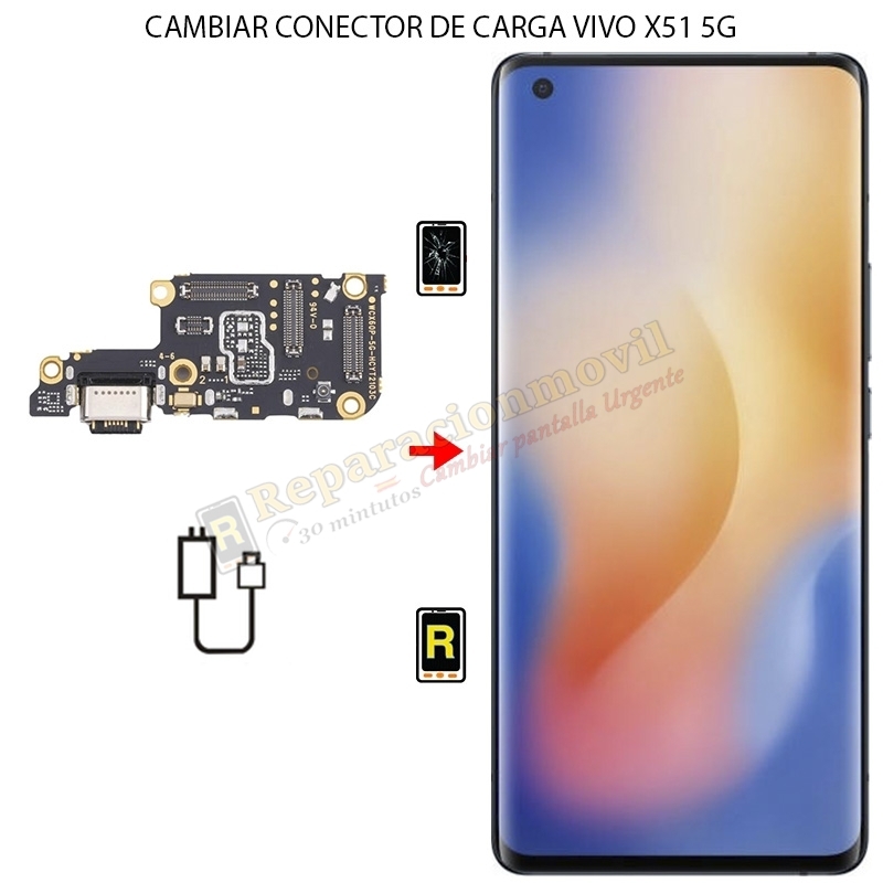 Cambiar Conector de Carga Vivo X51 5G