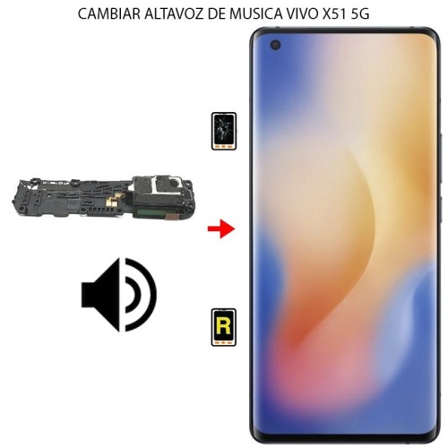 Cambiar Altavoz de Música Vivo X51 5G