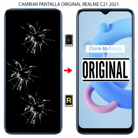 Cambiar Pantalla Original Realme C21 2021