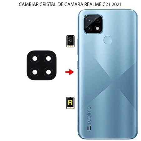 Cambiar Cristal Cámara Trasera Realme C21 2021