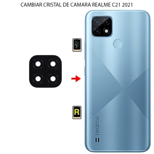 Cambiar Cristal Cámara Trasera Realme C21 2021