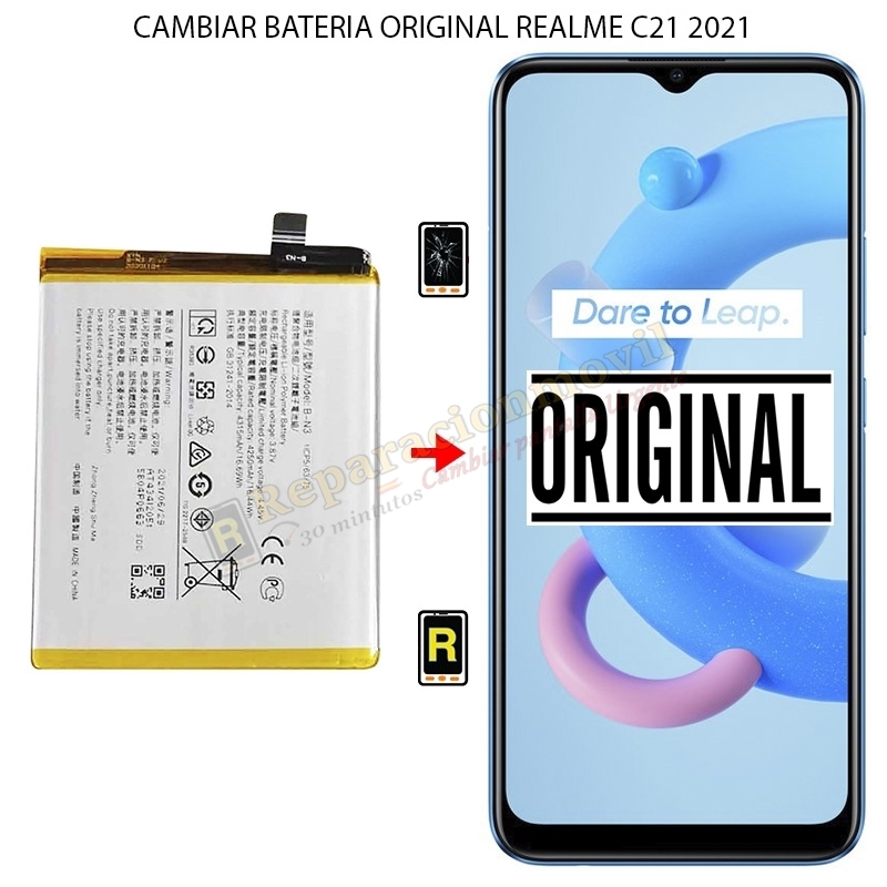 Cambiar Batería Original Realme C21 2021